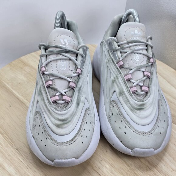 Size 7 - adidas Originals Womens Ozelia W Grey Reflective Casual Shoes GW0612 - Picture 4 of 9